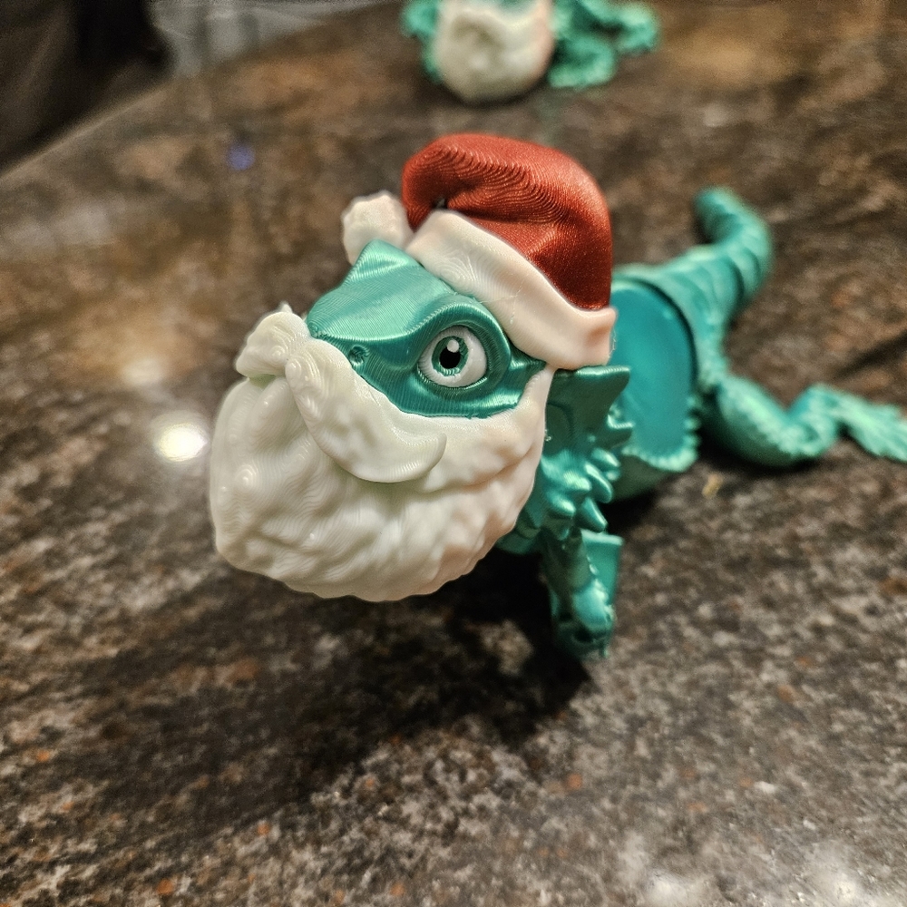 Santa Beardie - bearded dragon